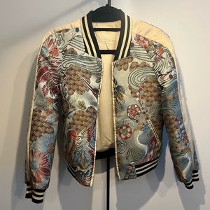 Silk Maje bomber jacket